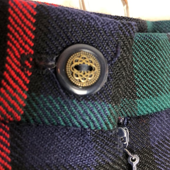 Scottish plaid kilt green blue red wool Highland Kilts - Picture 4 of 7